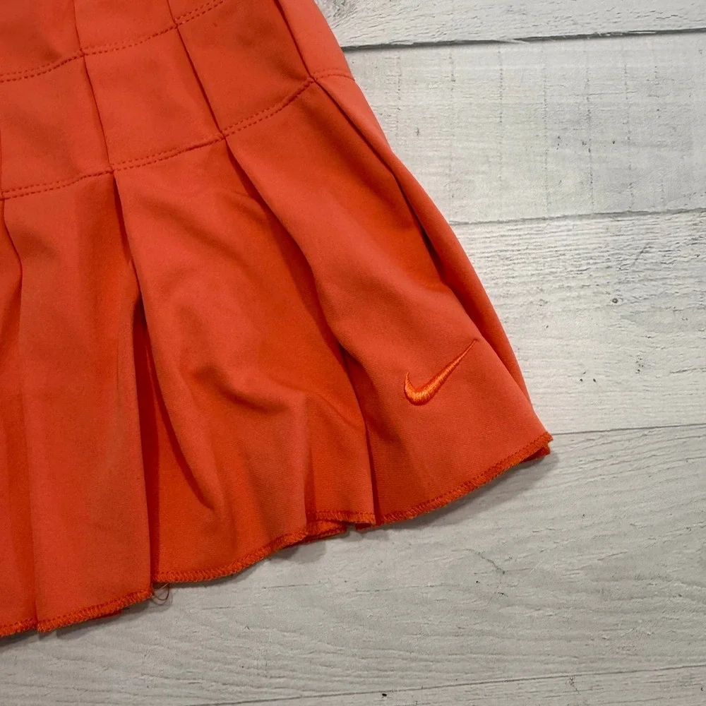 NIKE Fit Dry Pleated Tennis Skort Salmon Coral Pink‎ Golf Athletic women's small